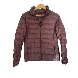 Uniqlo Ultra Light Down (ULD) Jacket  Quilted Jacket - Plum